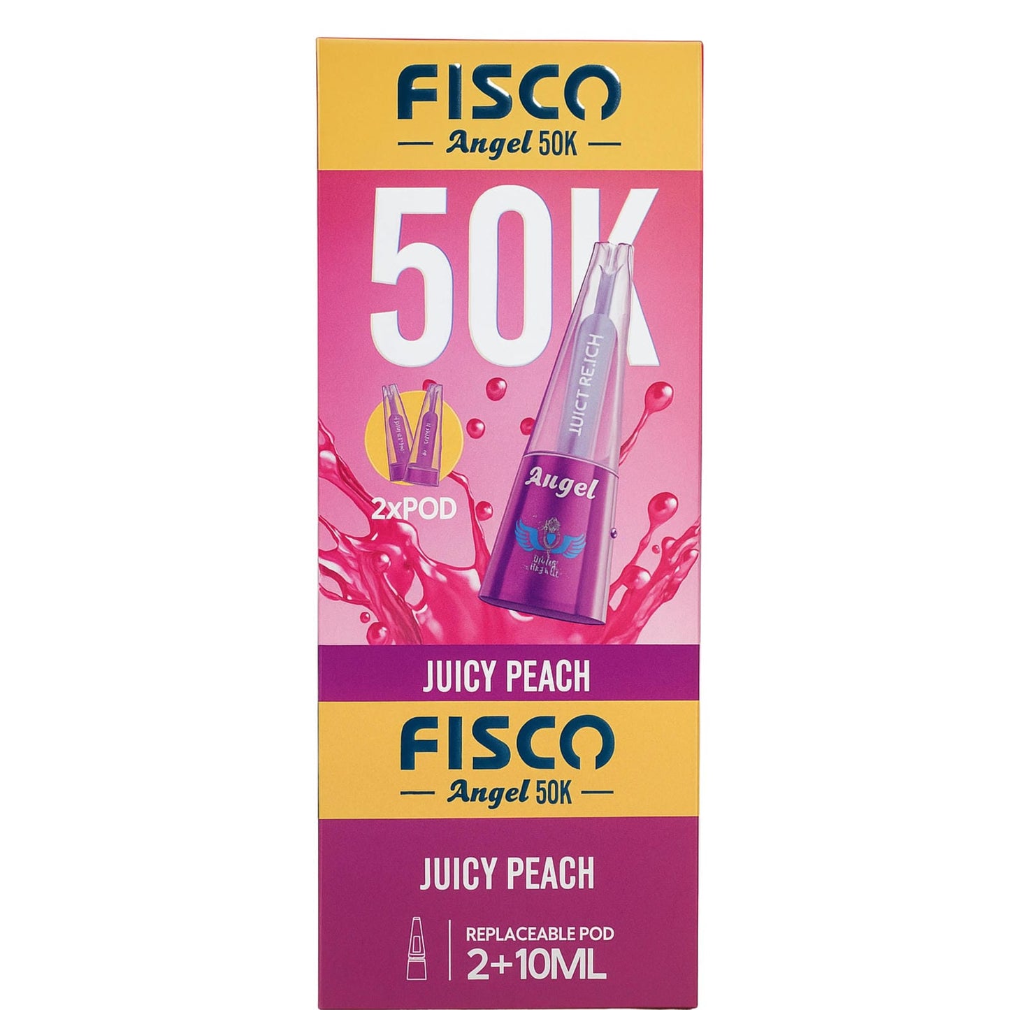 Fisco Angel 50K Puffs Prefilled Pod Vape Kit - Box of 5