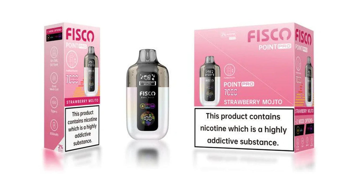 Fisco Point Pro 7000 Puff Prefilled Pod Kit | Box of 5