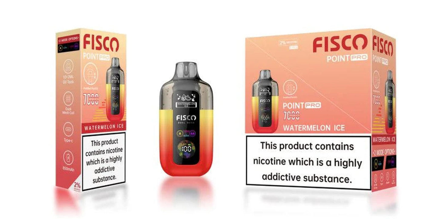 Fisco Point Pro 7000 Puff Prefilled Pod Kit | Box of 5