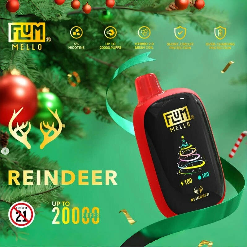 🎄 Flum Mello Christmas Limited Edition Disposable Vape (15ml, 5% )