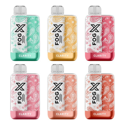 FOG X Clarity Zero Nikotin Einweg-E-Zigarette 0%, 14 ml