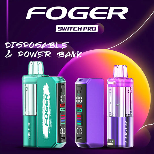 Foger Switch Pro 30K E-Zigarette mit angeschlossener Powerbank (Kit)