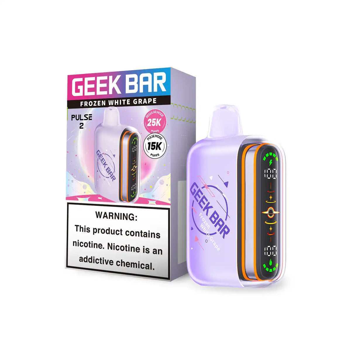 Frozen White Grape - Geek Bar Pulse 2 25K Disposable Vape