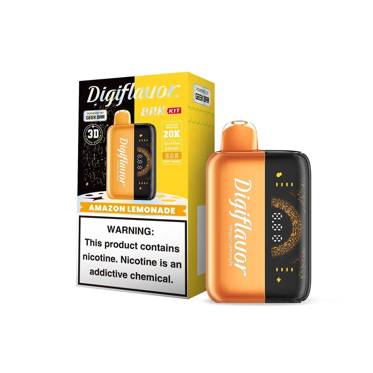 Amazon Lemonade - Geek Bar Digiflavor BRK 20k Disposable Vape Kit