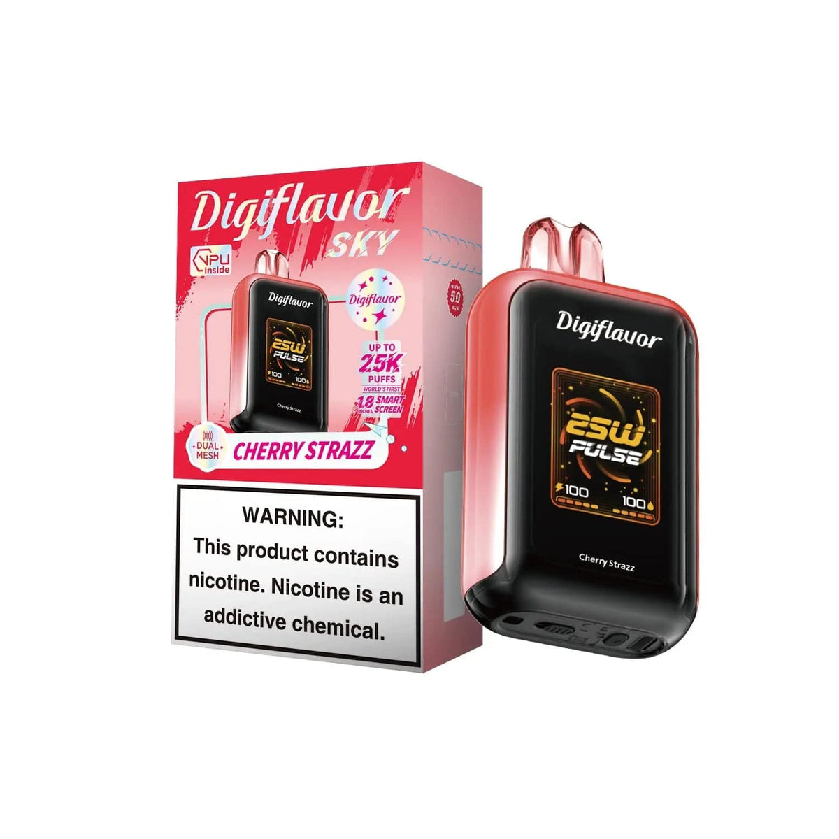 Cherry Strazz - Geek Bar Digiflavor Skyview 25k Disposable Vape