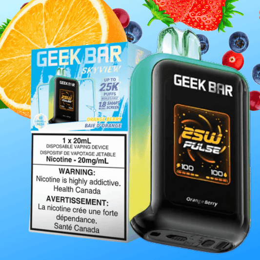 Geek Bar Skyview 25K Einweg-E-Zigarette – Orange-Beere