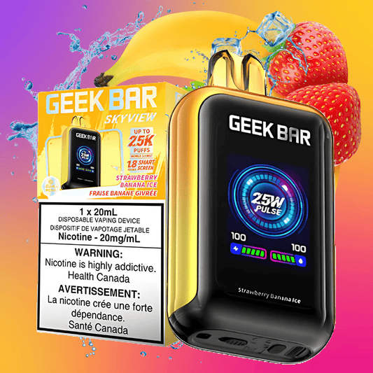 Geek Bar Skyview 25K Einweg-E-Zigarette – Erdbeer-Banane