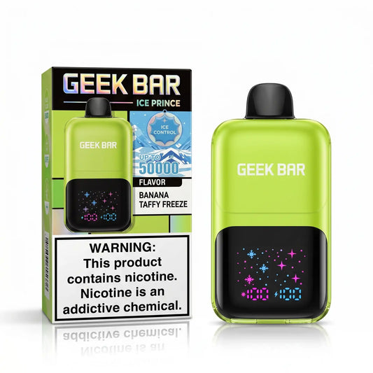 Banana Taffy Freeze - Geek Bar Ice Prince 50K Disposable Vape