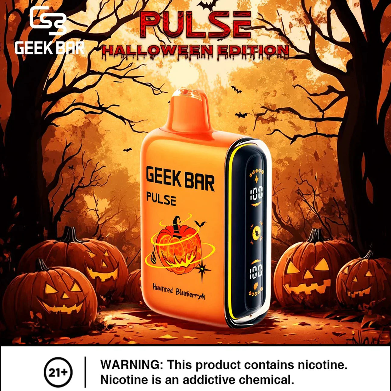 Geek Bar Pulse 15000 Züge Einweg-E-Zigarette – Halloween-Edition