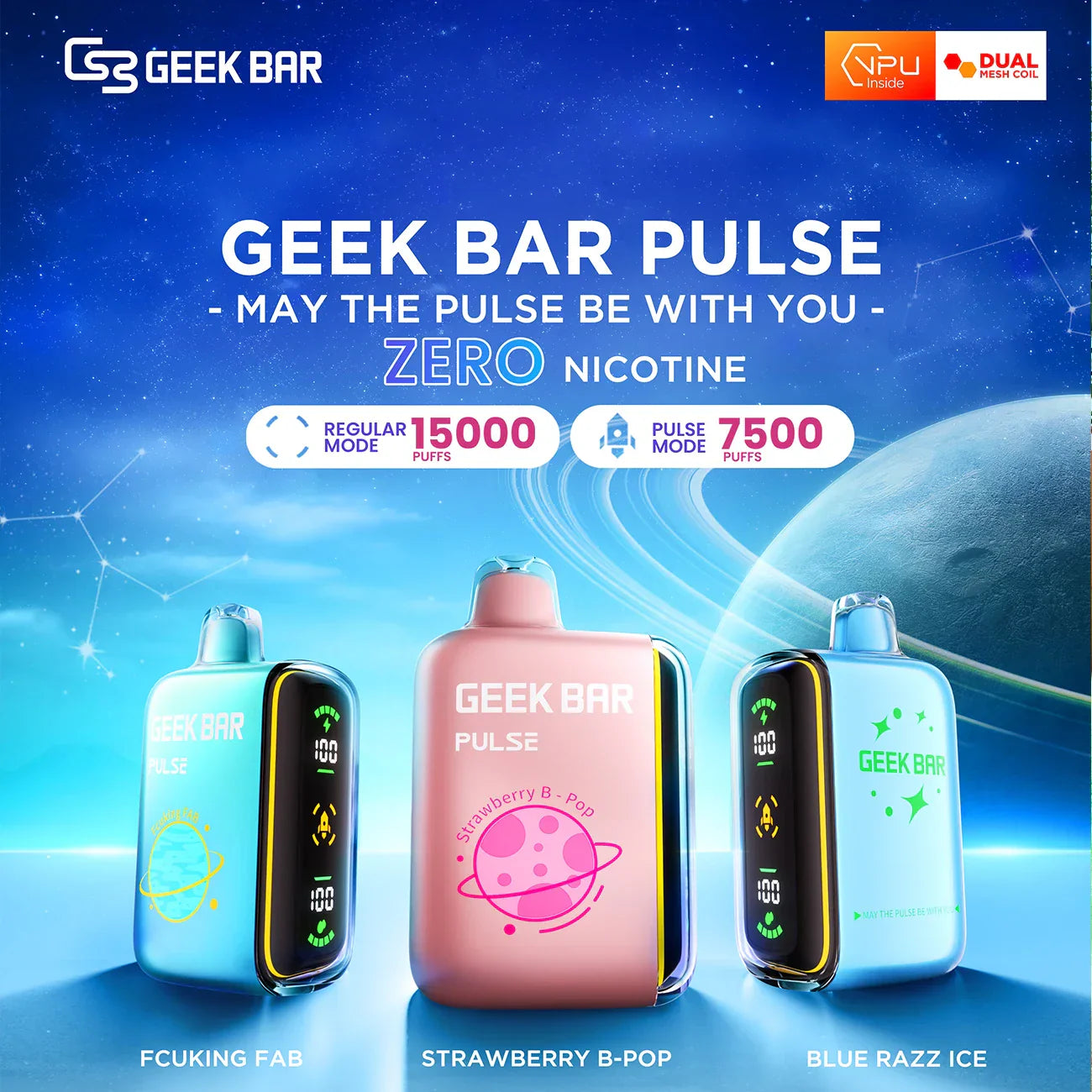 Geek Bar Pulse ZERO Nikotin-E-Zigarette