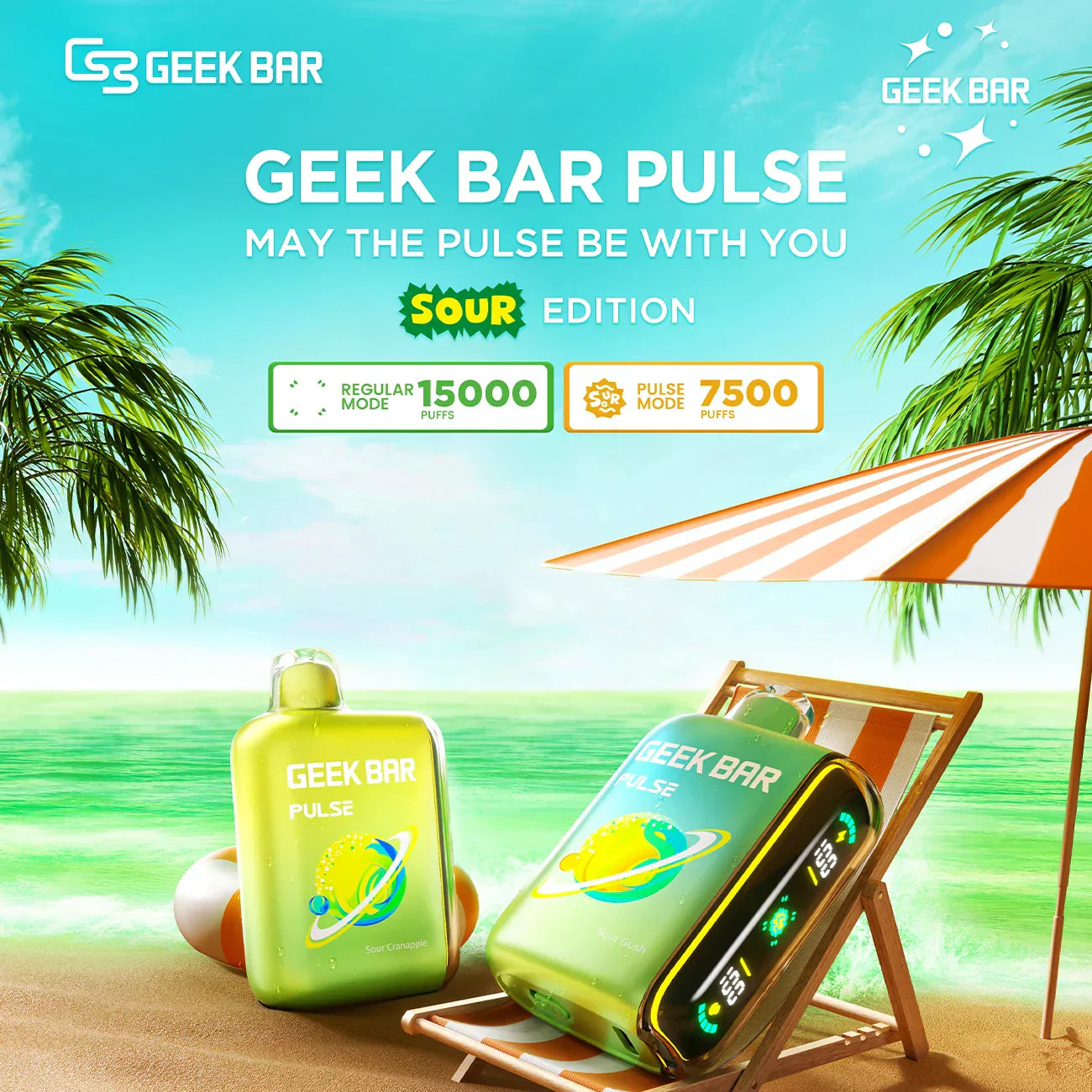 Geek Bar Pulse 15000 Sour Edition Einwegzigarette