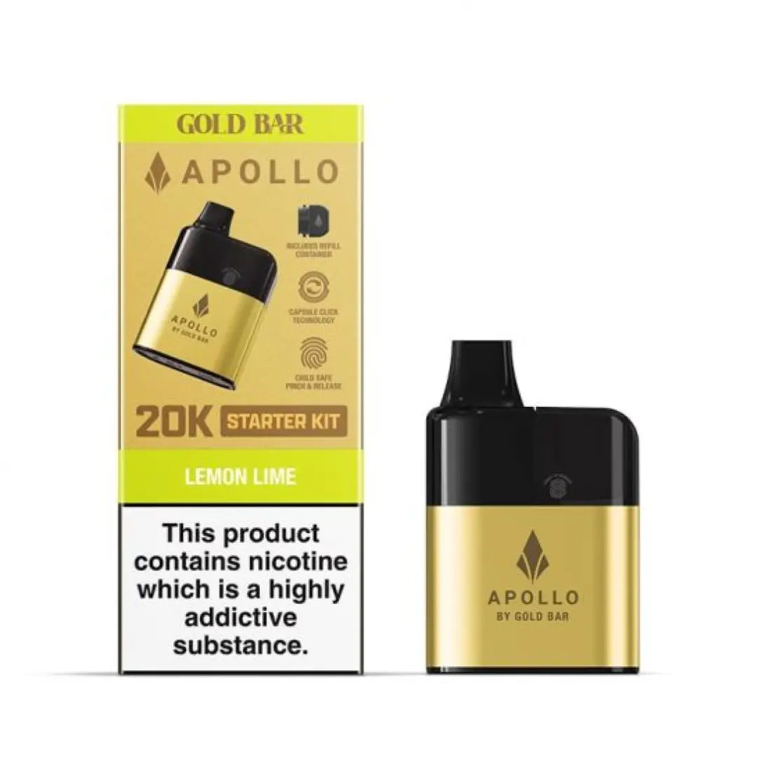 Gold Bar Apollo 20K Puff Prefilled & Reusable Pod Kit