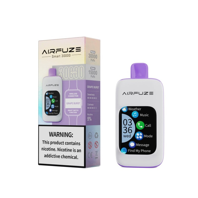 Airfuze 30K Disposable Vape 5% 20ml