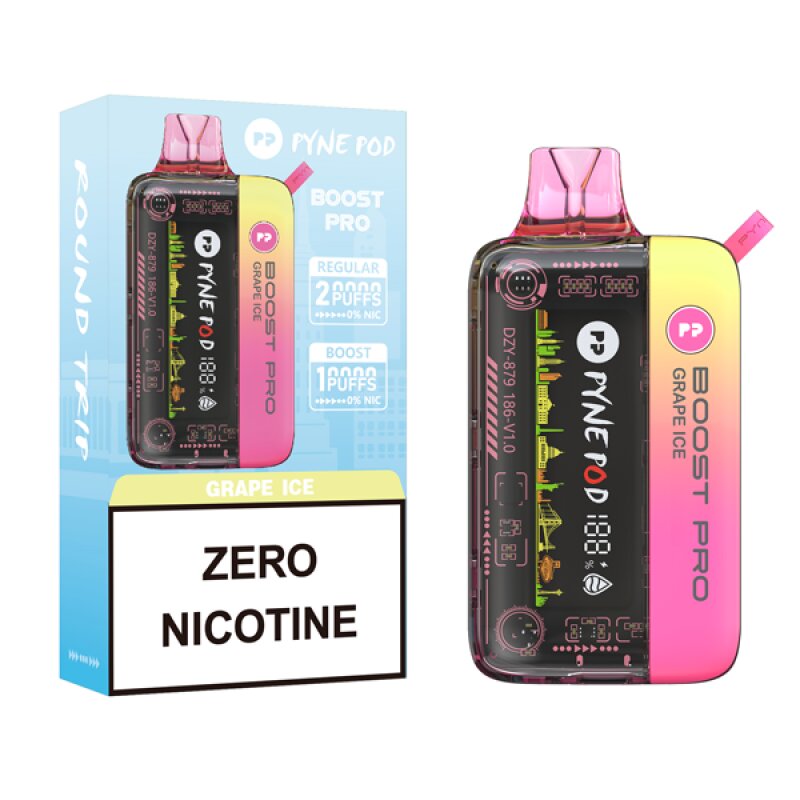 Pyne Pod Boost Pro 20K Zero Nicotine Disposable Vape 0%