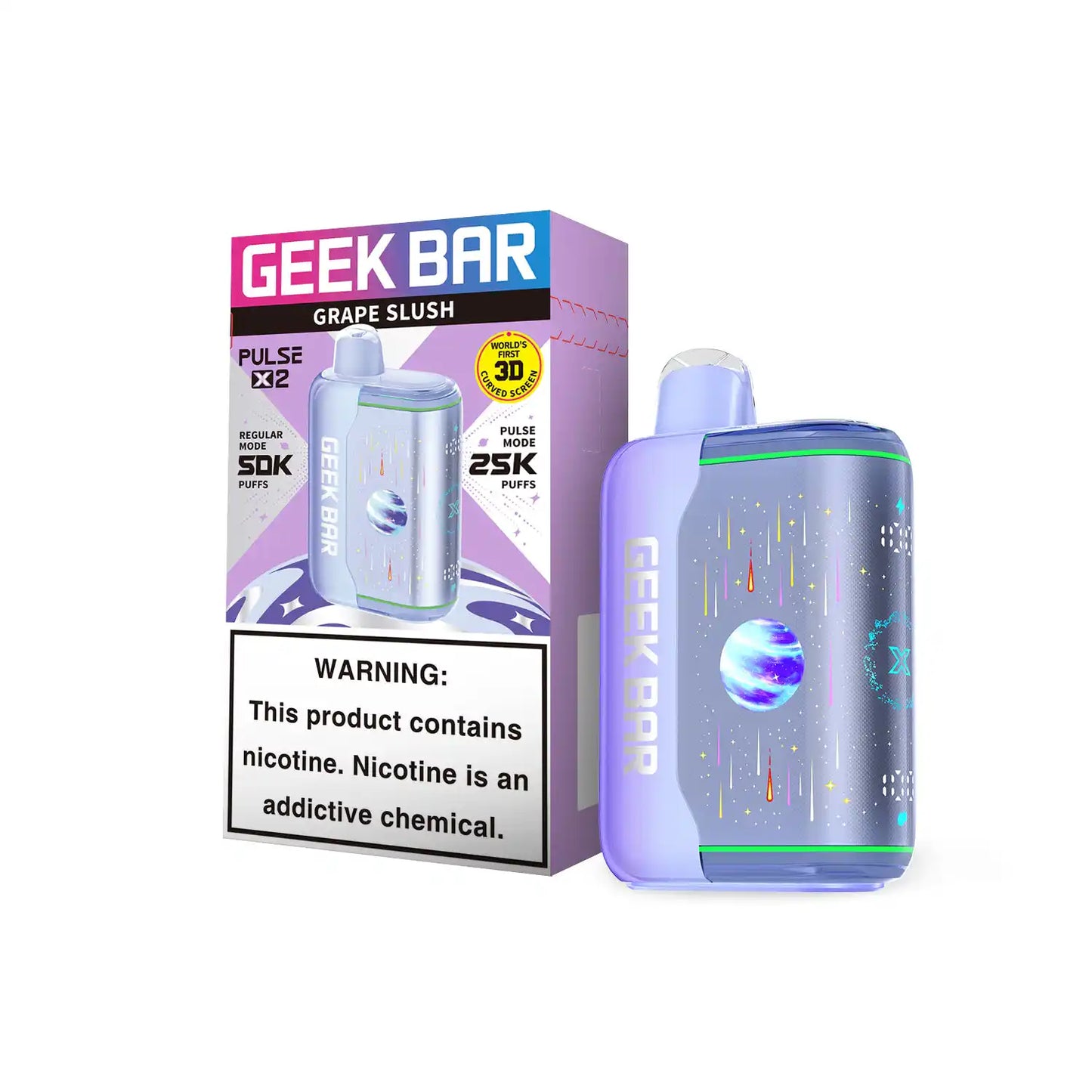 Grape Slush - Geek Bar Pulse X 2 50k Disposable Vape
