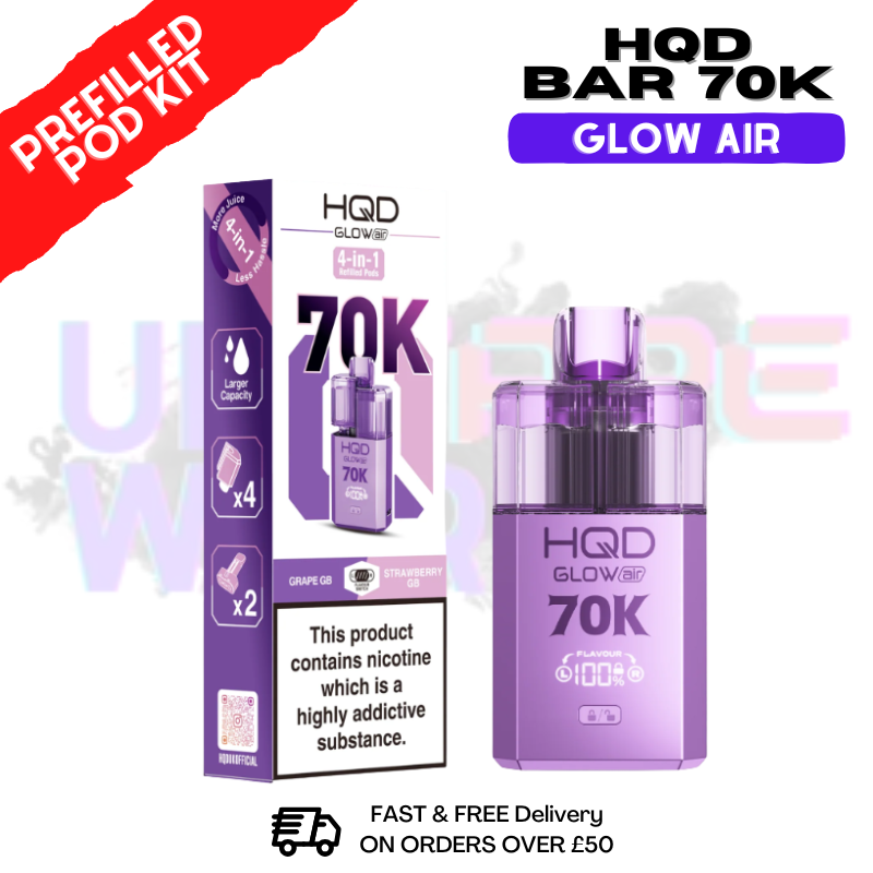 HQD 70K Glow Air 70000 Puffs Prefilled Pod Kit