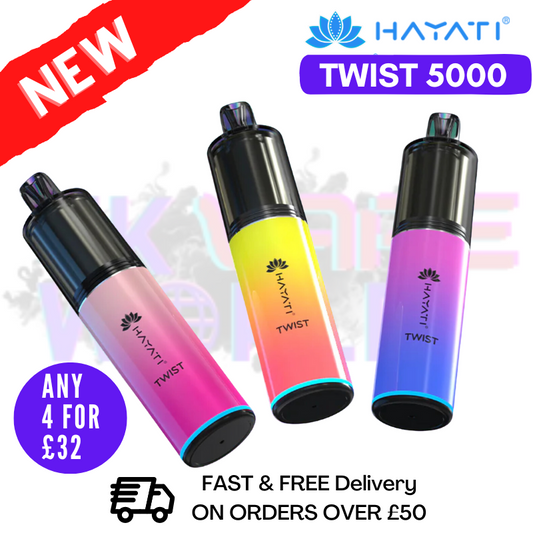 Hayati Twist 5000 Puff 5K Ultra Bar Einweg-Set - NUR 7 £