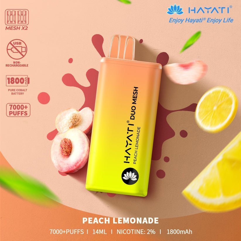 Hayati Duo Mesh 7000 Puff Prefilled Vape Pod Kit - Box of 10