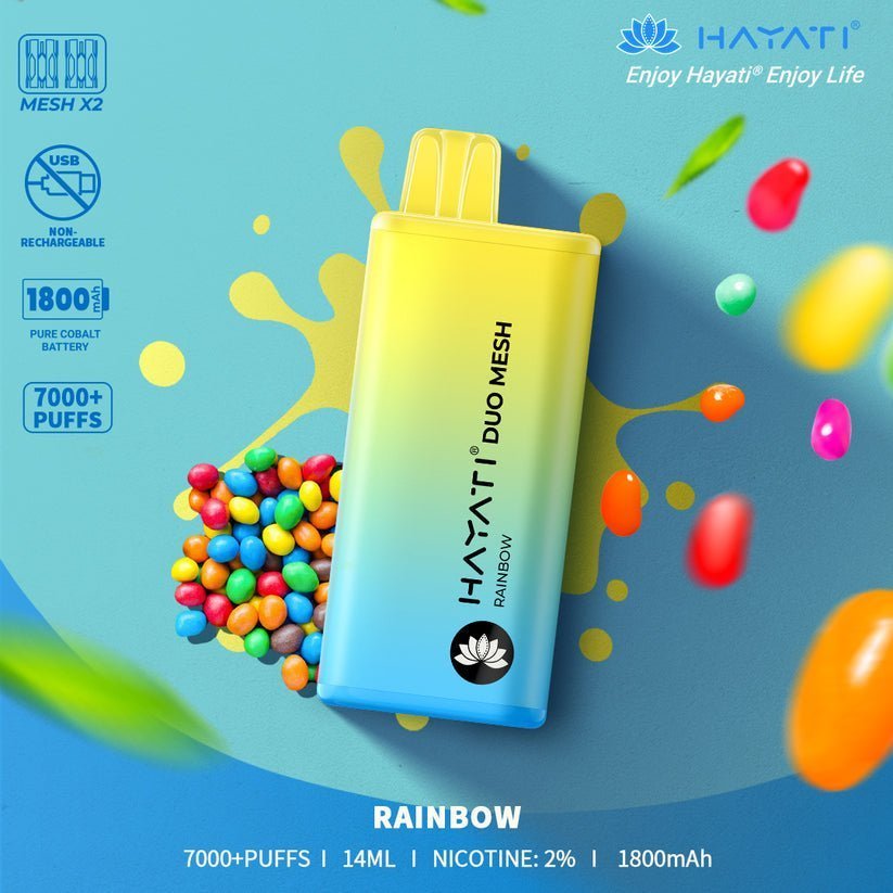Hayati Duo Mesh 7000 Puff Prefilled Vape Pod Kit - Box of 10