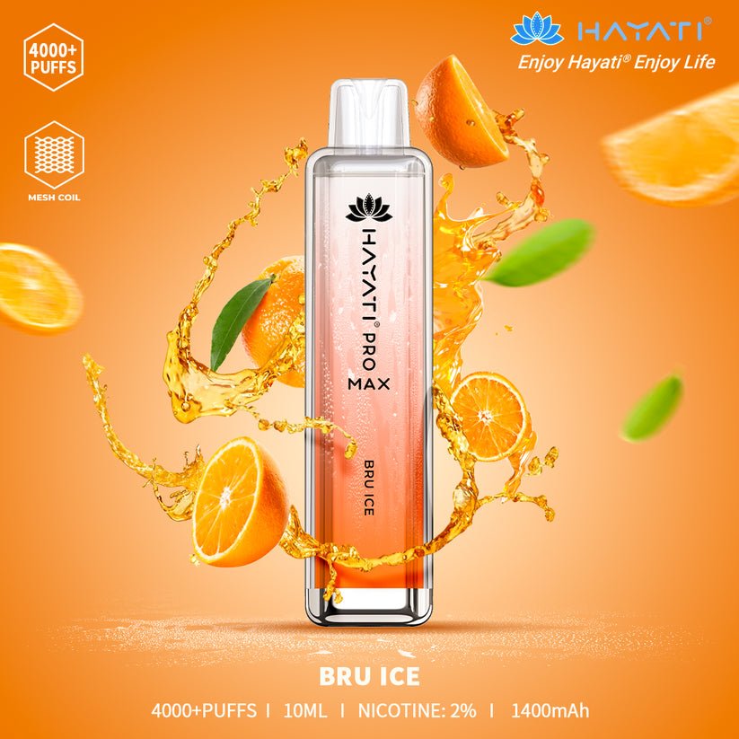 Hayati Pro Max 4000 Puffs Prefilled Vape Pod Kit - Box of 10