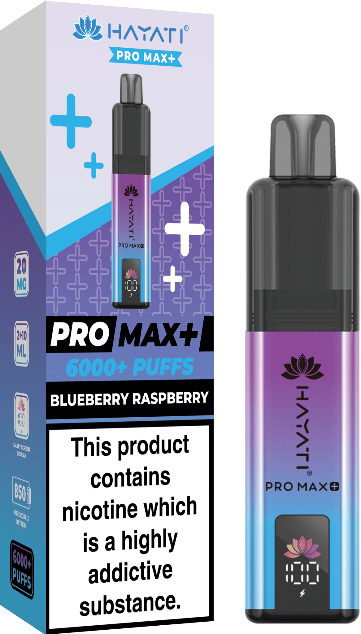 Hayati Pro Max Plus 6000 Puff Prefilled Pod Kit | Box of 5