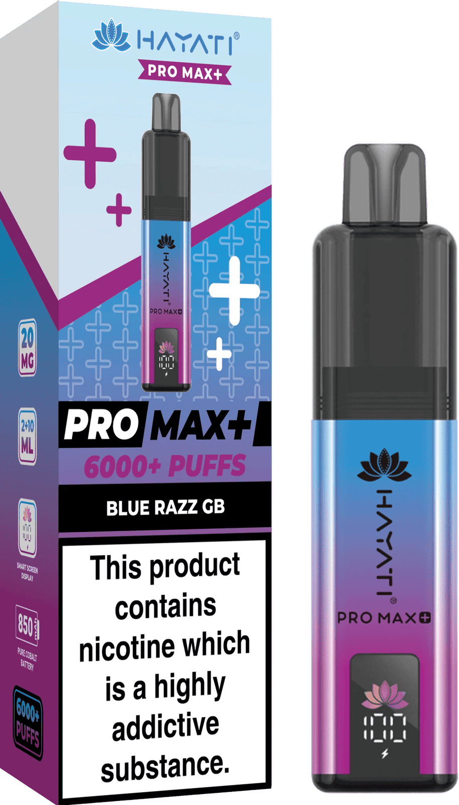 Hayati Pro Max Plus 6000 Puff Prefilled Pod Kit | Box of 5
