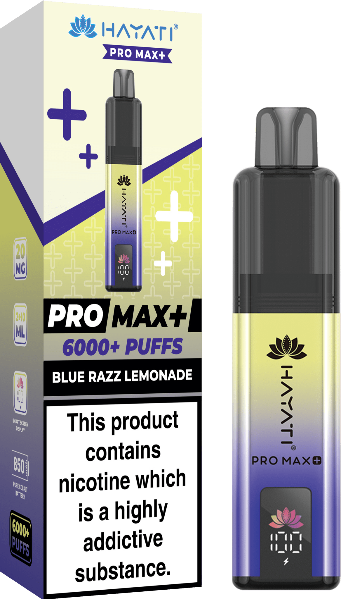 Hayati Pro Max Plus 6000 Puff Prefilled Pod Kit | Box of 5