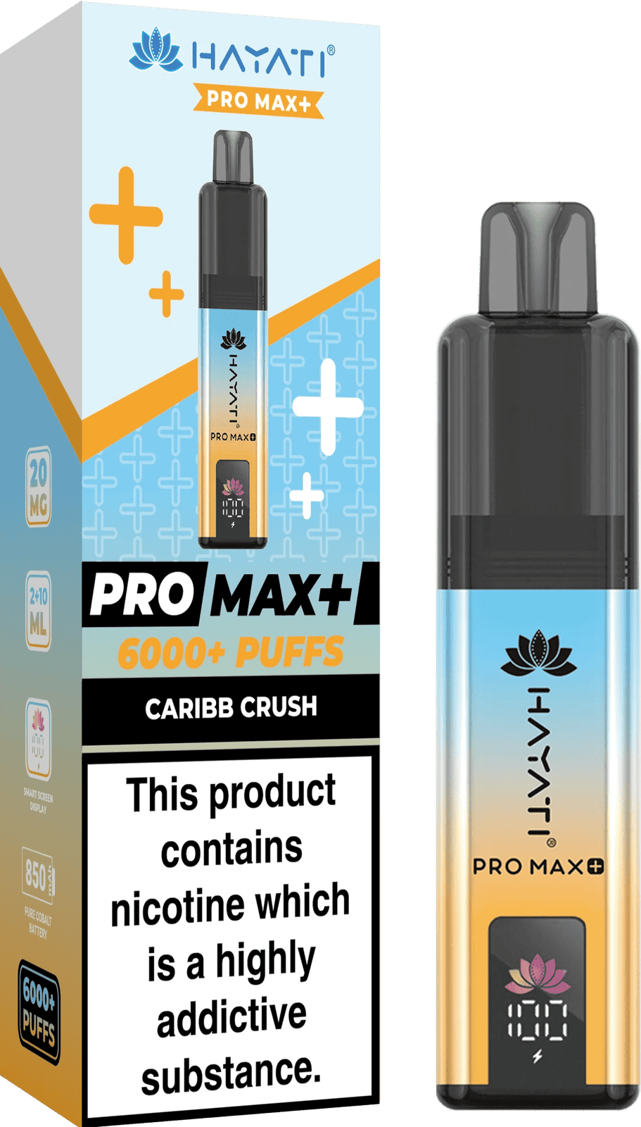 Hayati Pro Max Plus 6000 Puff Prefilled Pod Kit | Box of 5