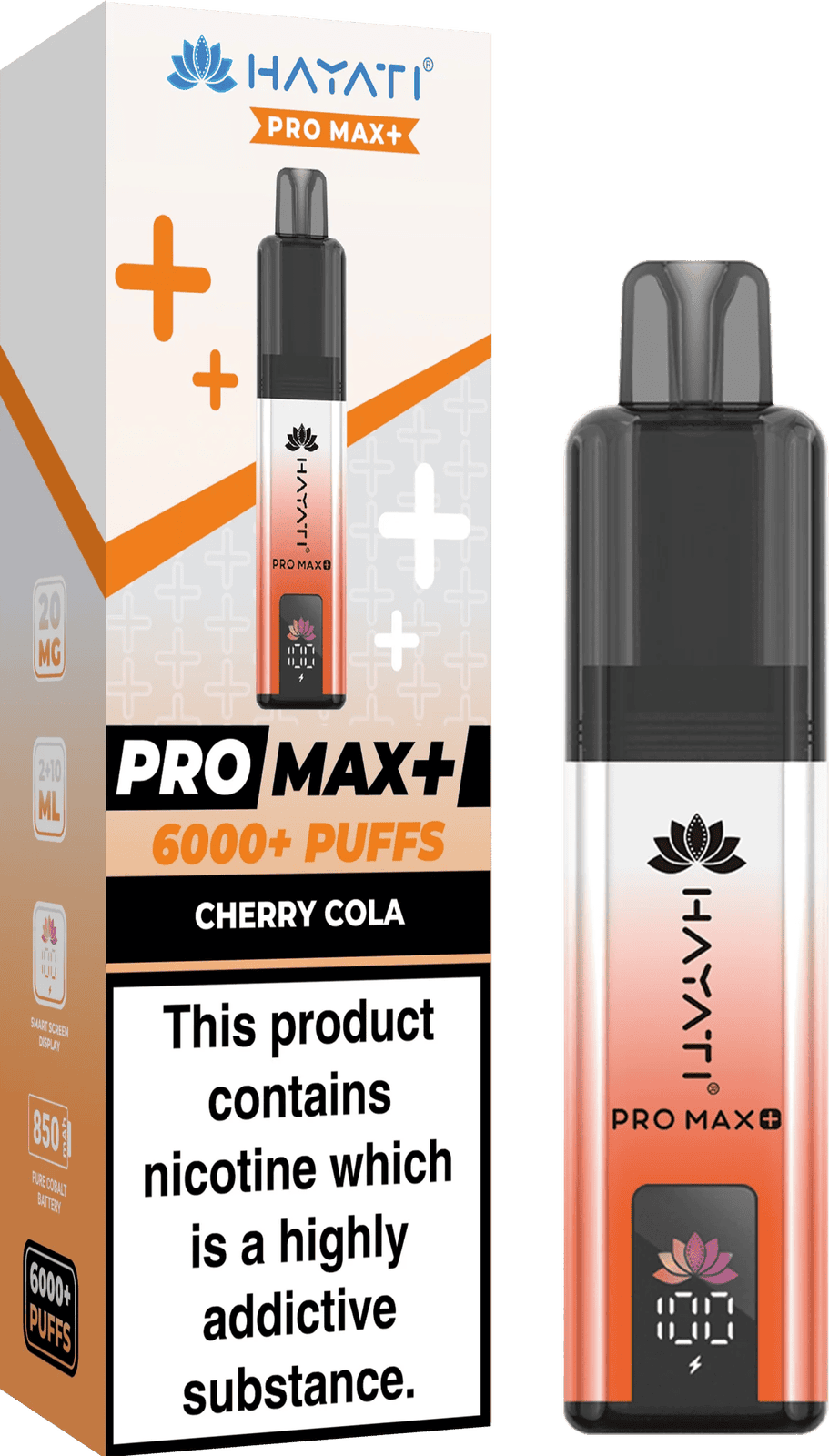 Hayati Pro Max Plus 6000 Puff Prefilled Pod Kit | Box of 5