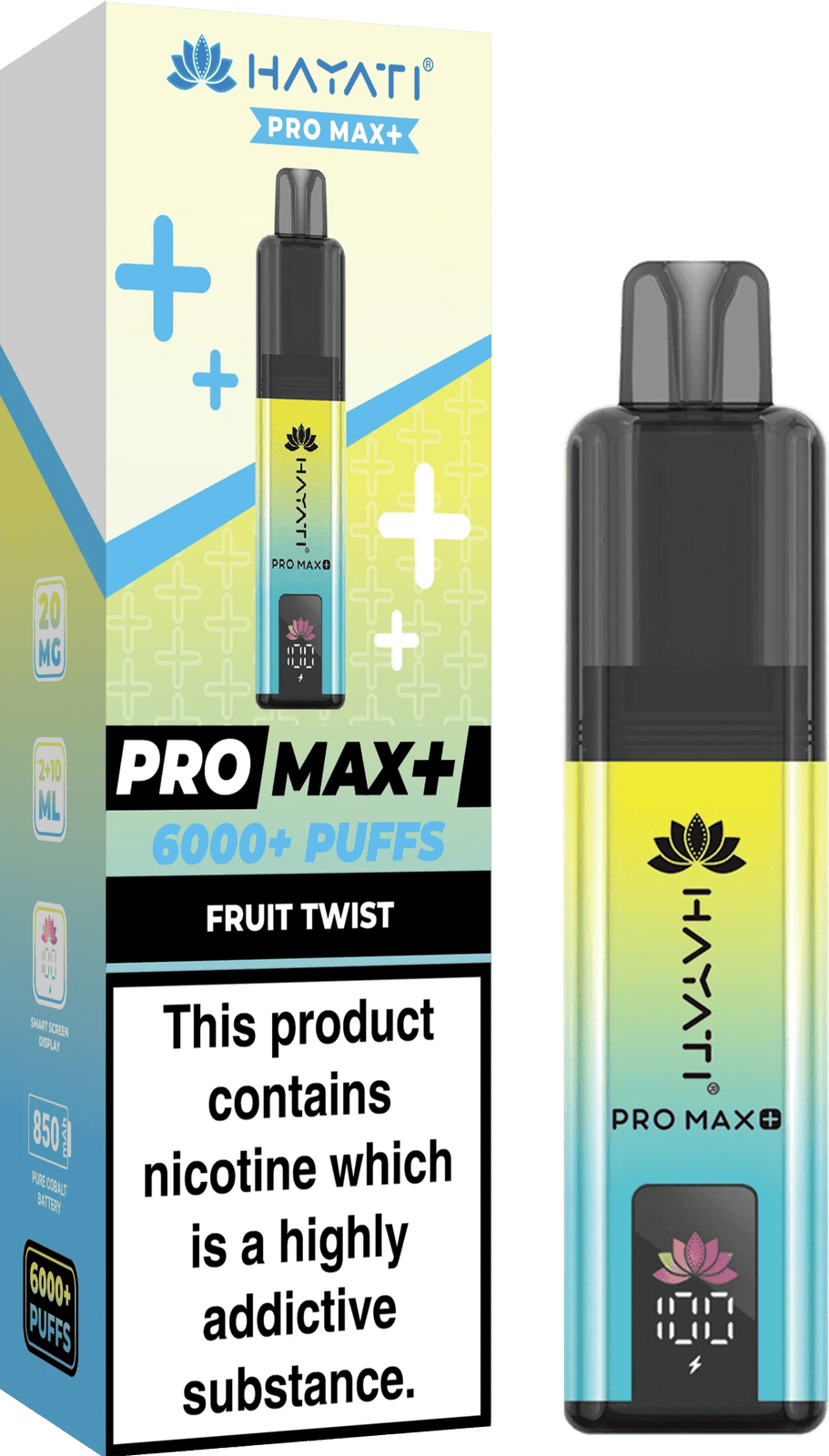 Hayati Pro Max Plus 6000 Puff Prefilled Pod Kit | Box of 5