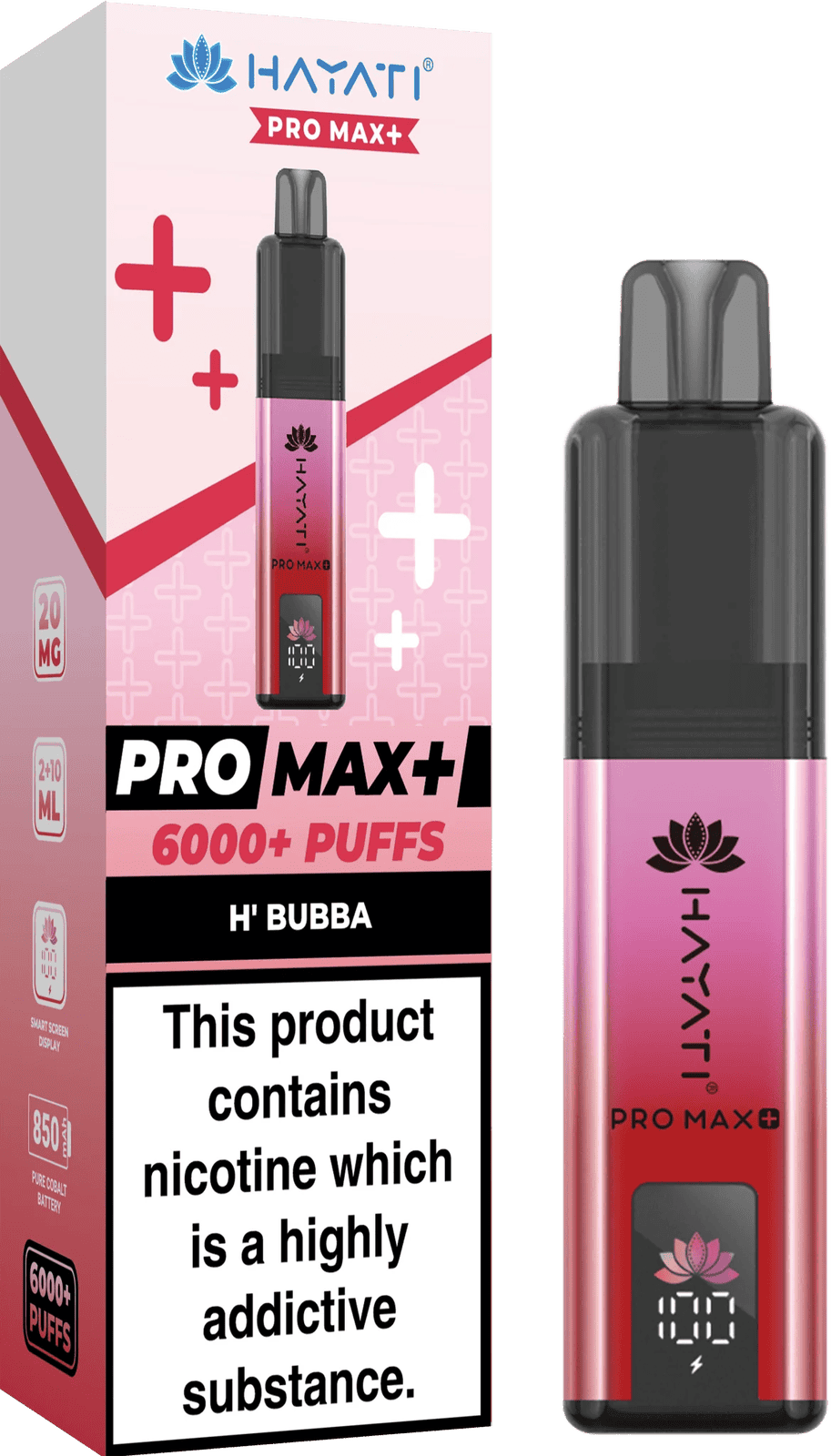 Hayati Pro Max Plus 6000 Puff Prefilled Pod Kit | Box of 5