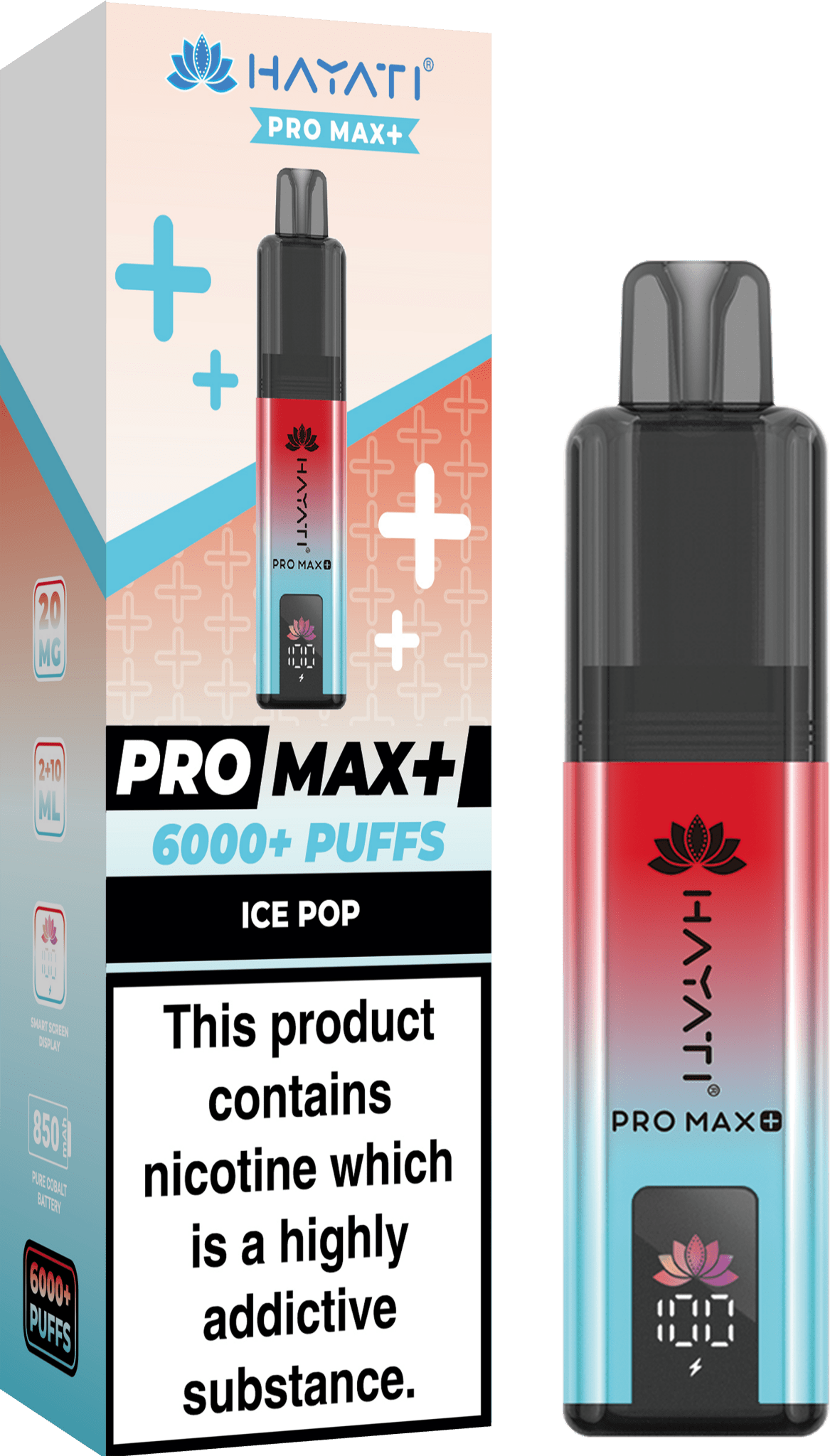 Hayati Pro Max Plus 6000 Puff Prefilled Pod Kit | Box of 5