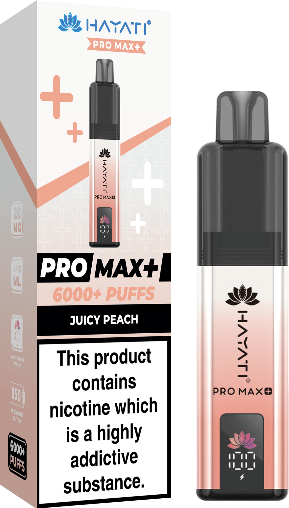 Hayati Pro Max Plus 6000 Puff Prefilled Pod Kit | Box of 5