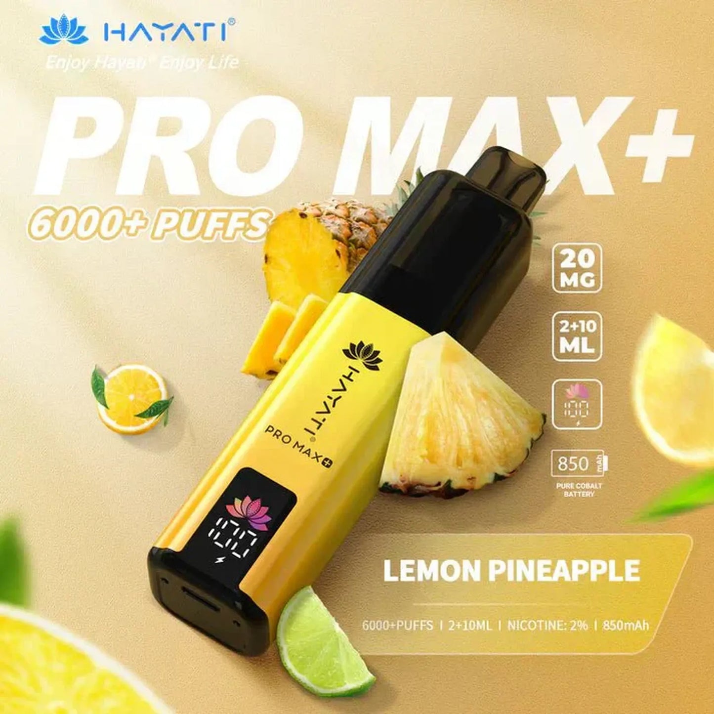 Hayati Pro Max Plus 6000 Puff Prefilled Pod Kit | Box of 5