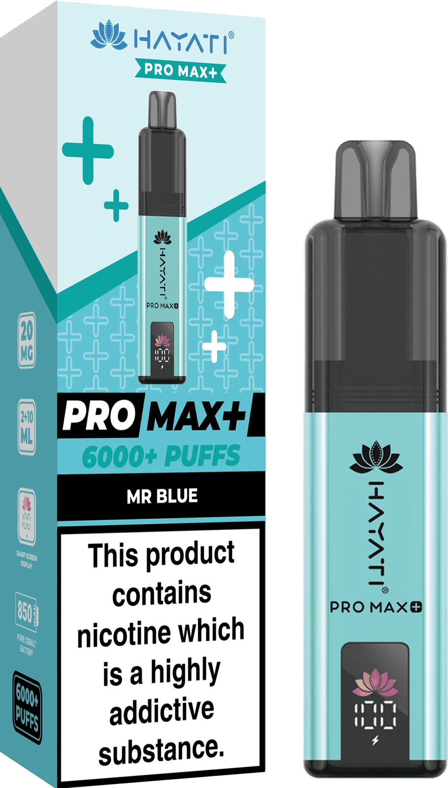Hayati Pro Max Plus 6000 Puff Prefilled Pod Kit | Box of 5