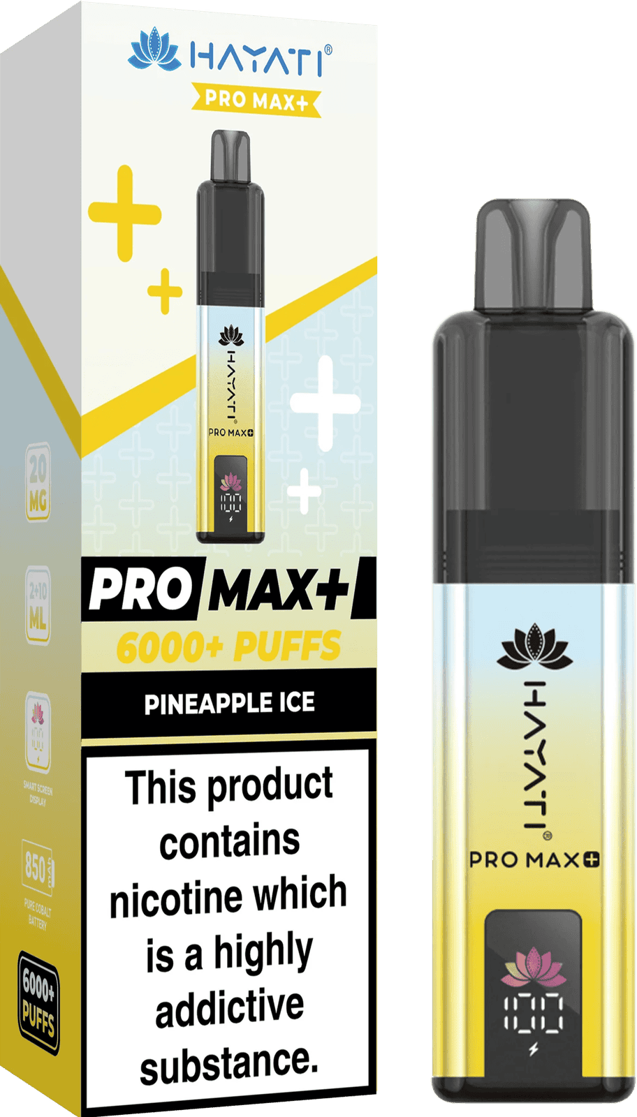 Hayati Pro Max Plus 6000 Puff Prefilled Pod Kit | Box of 5