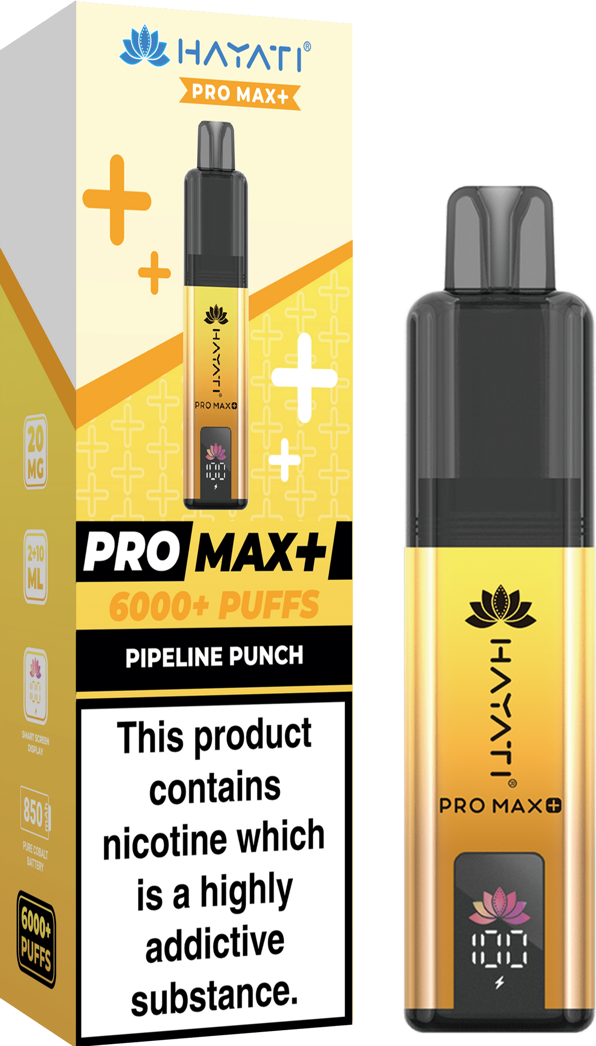 Hayati Pro Max Plus 6000 Puff Prefilled Pod Kit | Box of 5