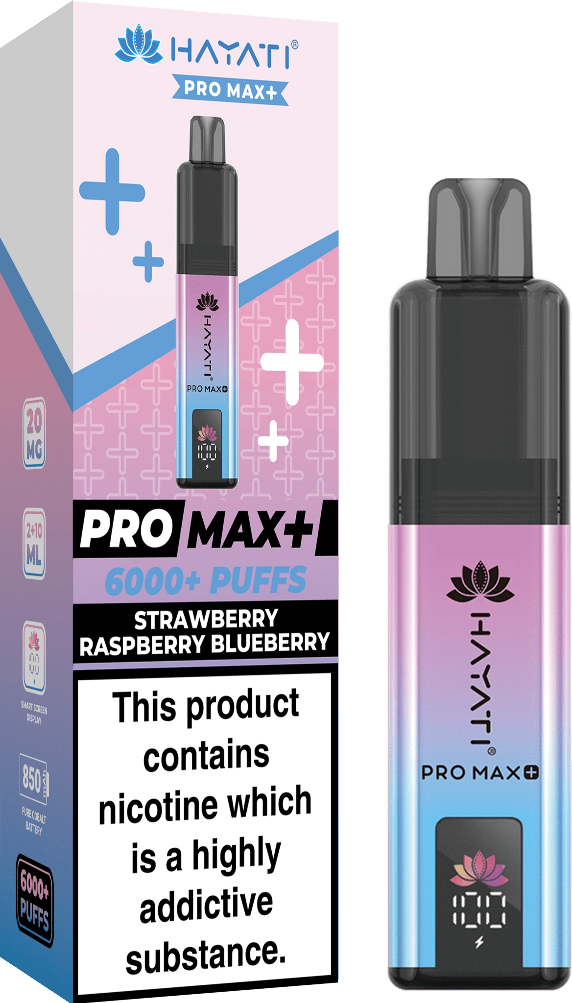 Hayati Pro Max Plus 6000 Puff Prefilled Pod Kit | Box of 5