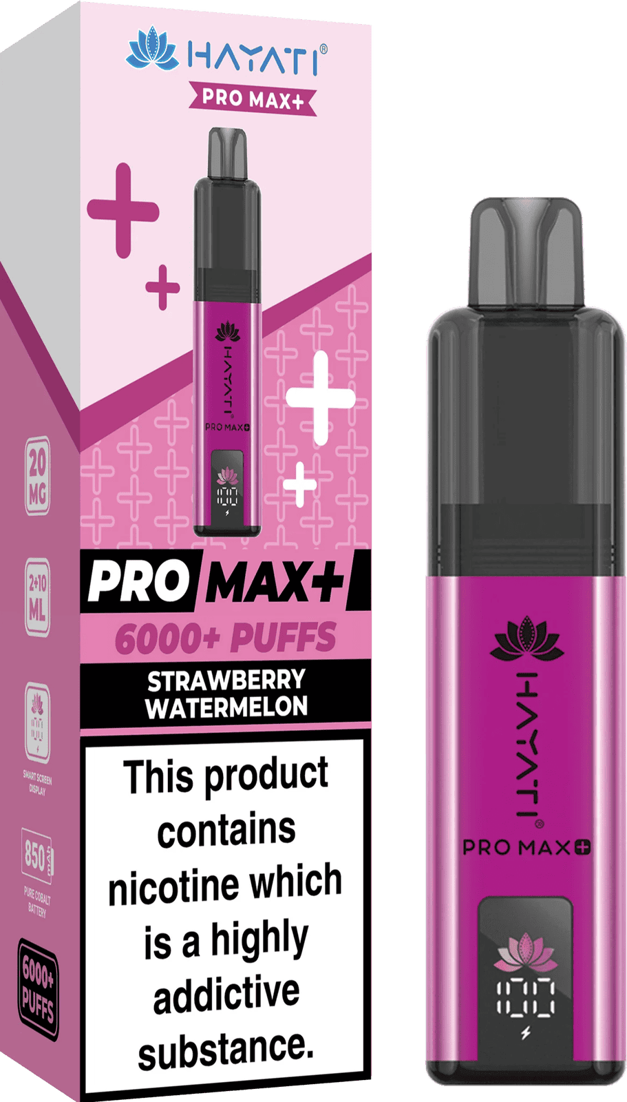 Hayati Pro Max Plus 6000 Puff Prefilled Pod Kit | Box of 5