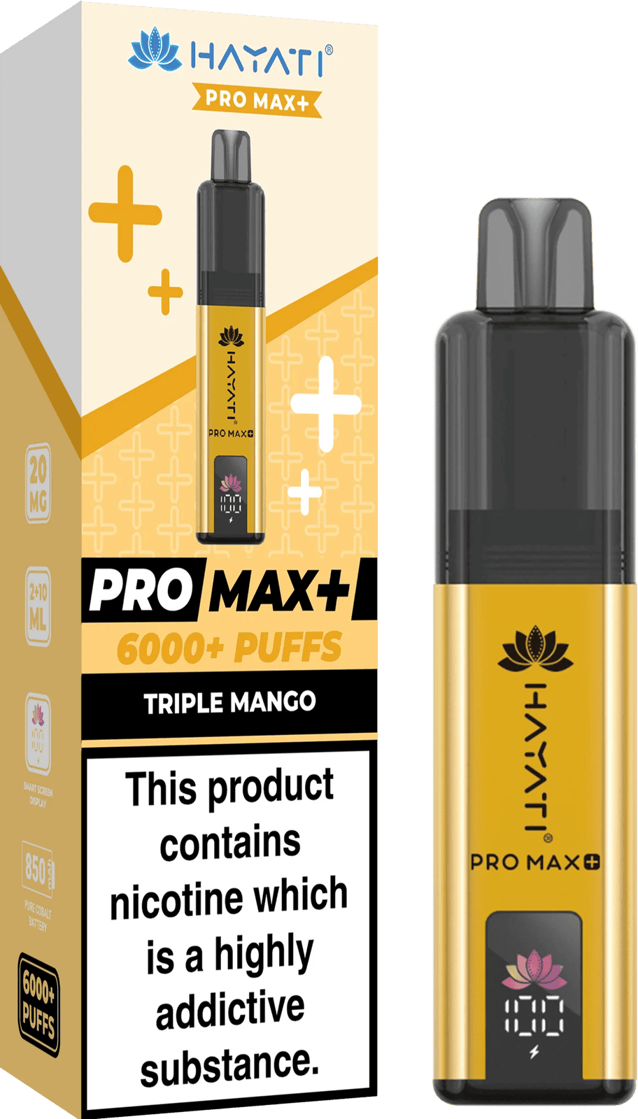 Hayati Pro Max Plus 6000 Puff Prefilled Pod Kit | Box of 5