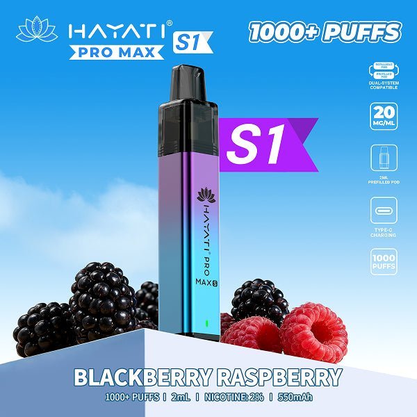 Hayati Pro Max S1 1000 Prefilled Pod Vape Kit | Box of 10