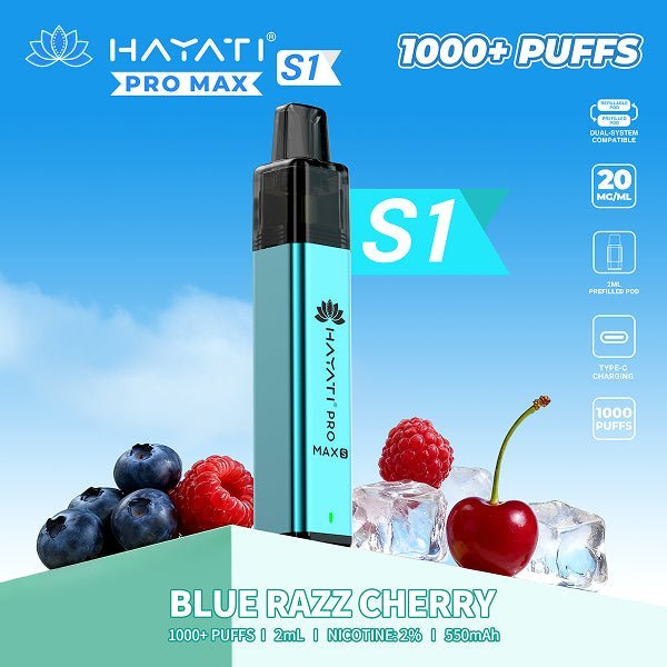 Hayati Pro Max S1 1000 Prefilled Pod Vape Kit | Box of 10