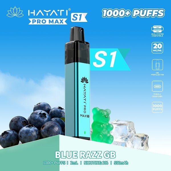 Hayati Pro Max S1 1000 Prefilled Pod Vape Kit