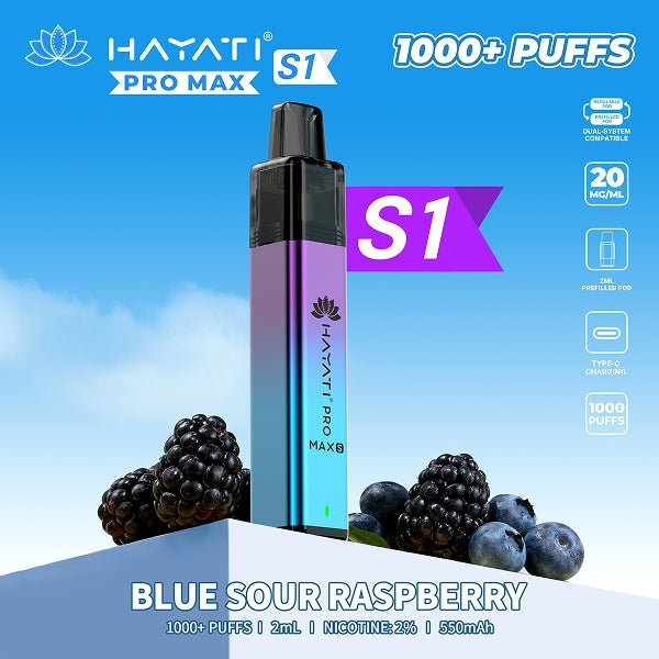 Hayati Pro Max S1 1000 Prefilled Pod Vape Kit