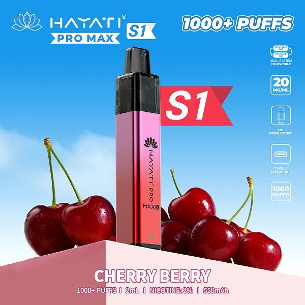 Hayati Pro Max S1 1000 Prefilled Pod Vape Kit