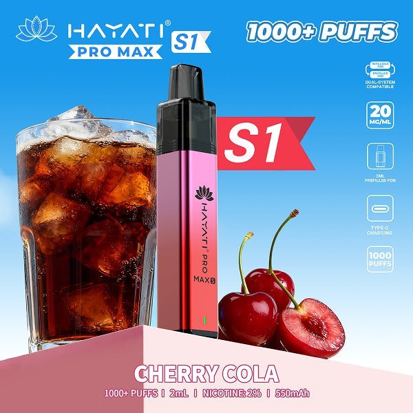 Hayati Pro Max S1 1000 Prefilled Pod Vape Kit | Box of 10