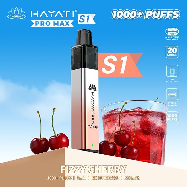 Hayati Pro Max S1 1000 Prefilled Pod Vape Kit | Box of 10
