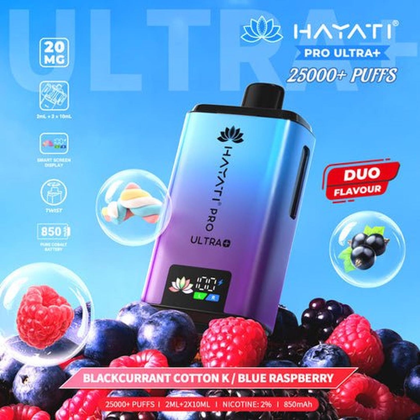 Hayati Pro Ultra Plus 25000 Prefilled Pod Kit | Box of 5