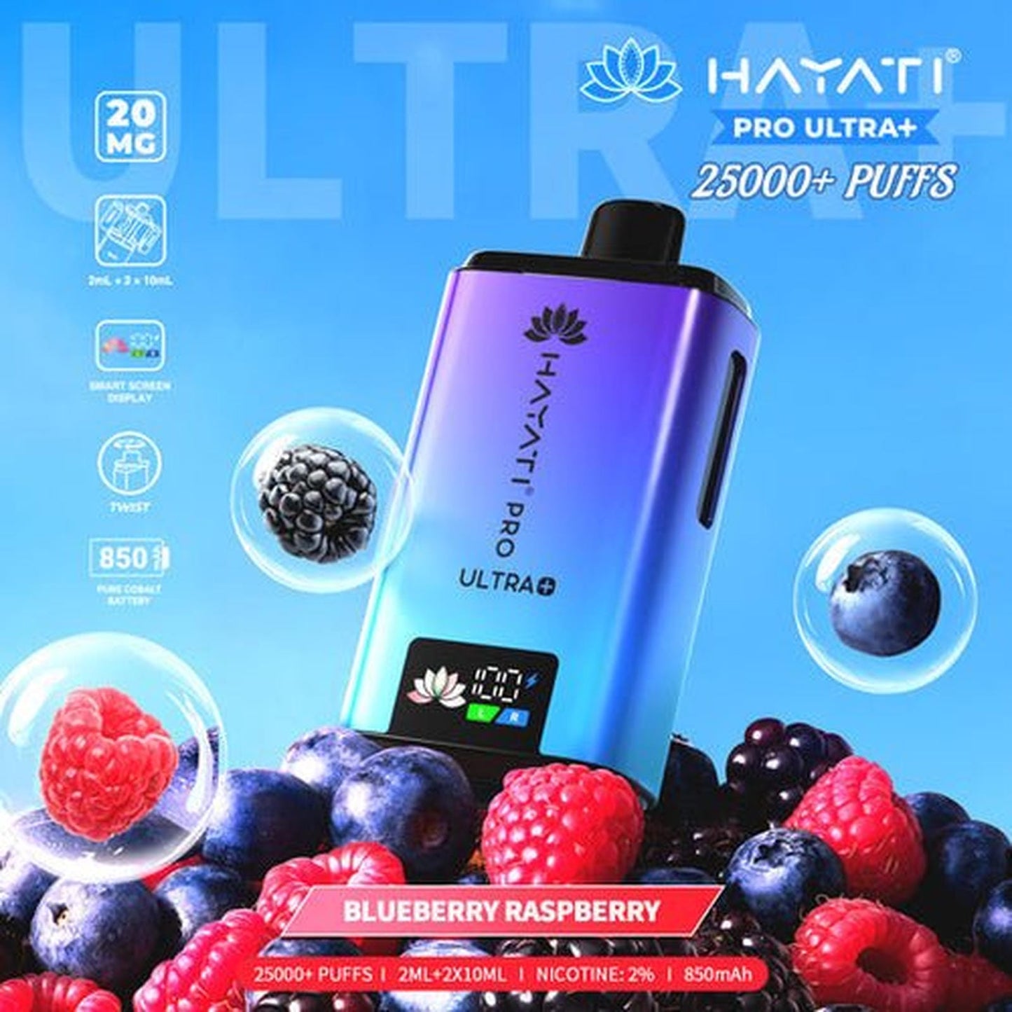 Hayati Pro Ultra Plus 25000 Prefilled Pod Kit | Box of 5