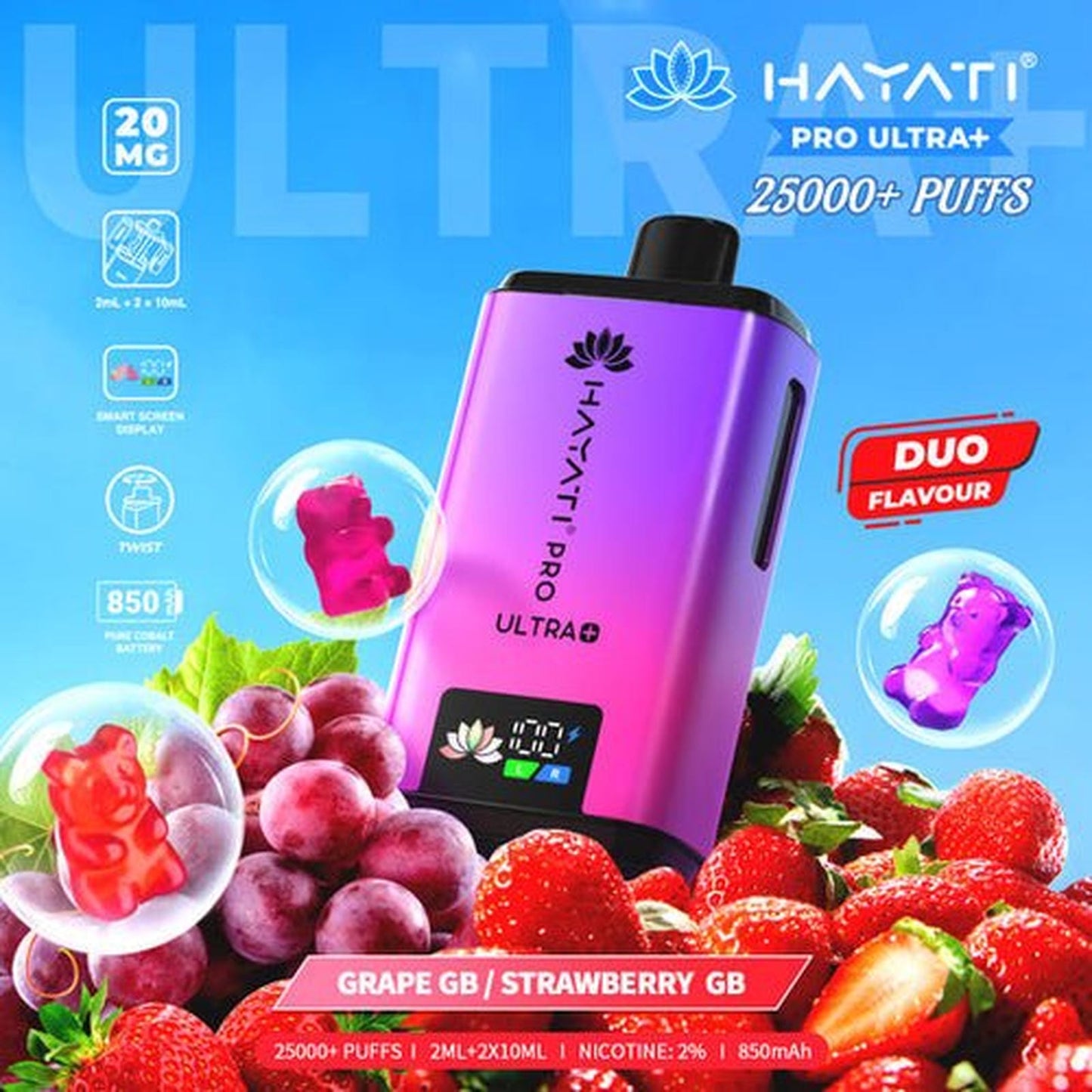 Hayati Pro Ultra Plus 25000 Prefilled Pod Kit | Box of 5